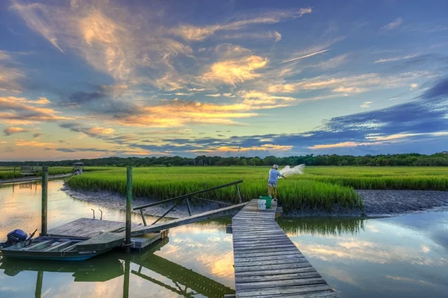 Otter Island Barrier Island Across the Sound From Edisto 