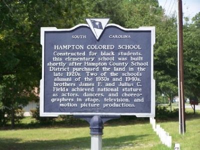  the Hampton Colored School 