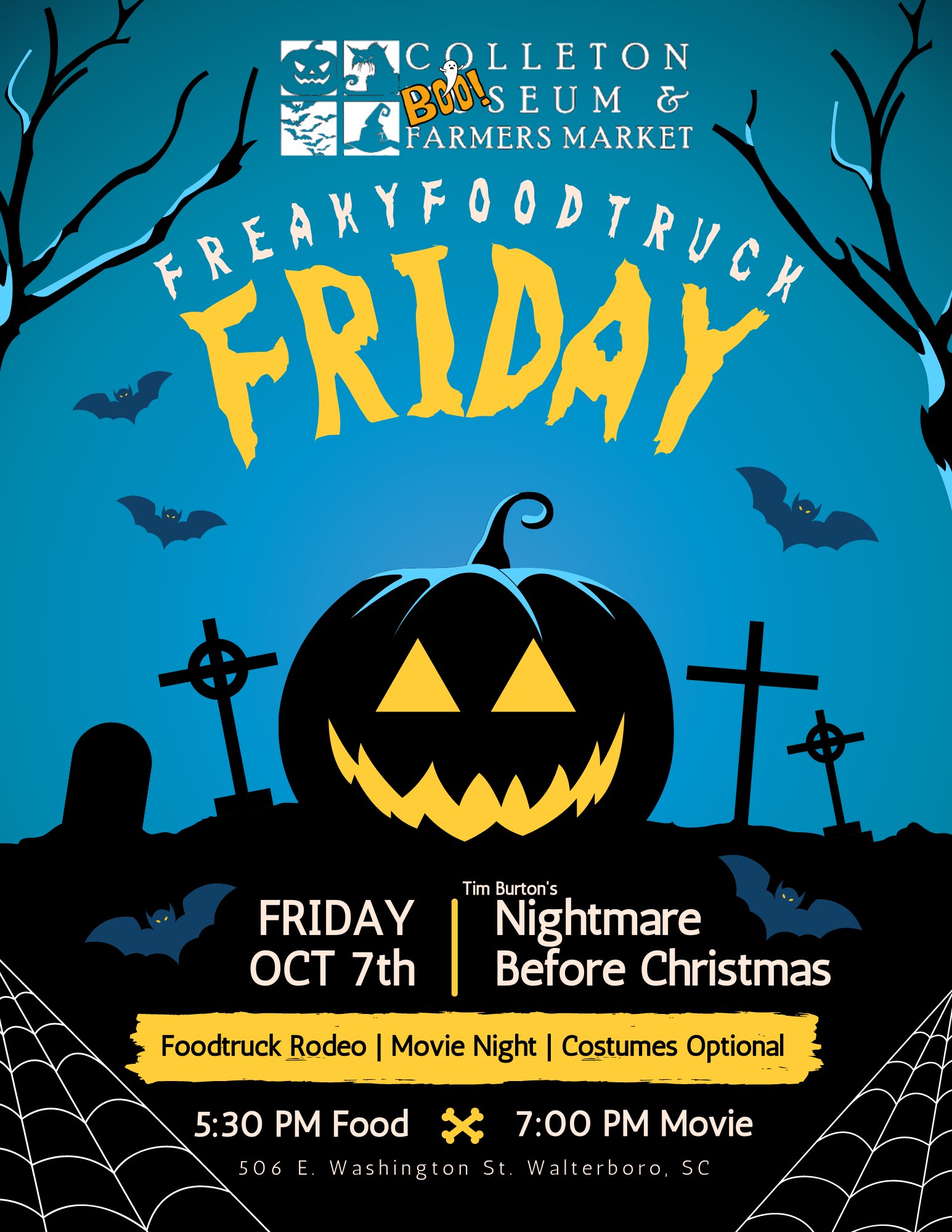 Walterboro Freaky Food Truck Friday & Movie Night South Carolina