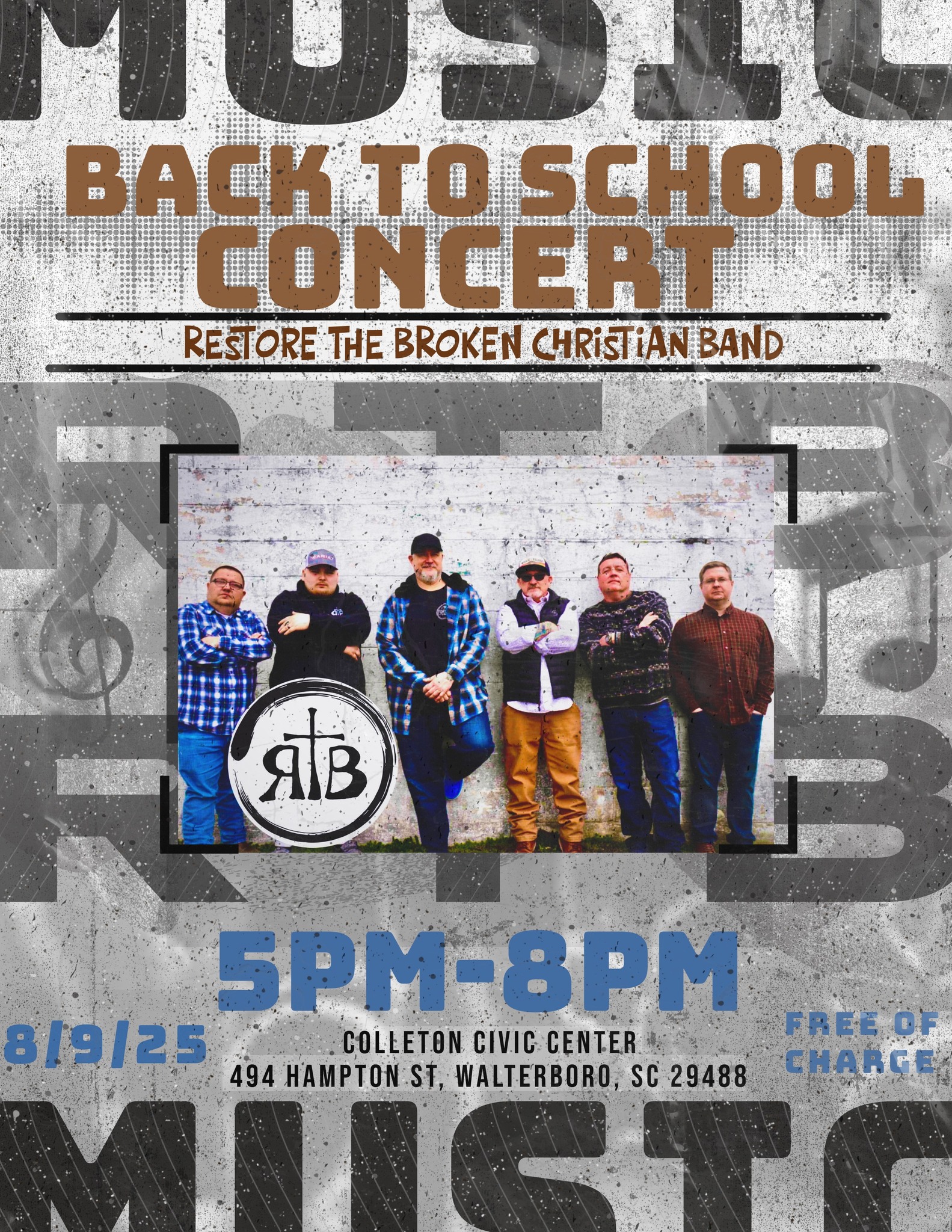 Restore Band Walterboro ~ Restore the Broken, Christian Band! - South Carolina ...